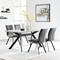 Armen Living Margot and Rylee 5 Piece Modern Rectangular Dining Set in Light Gray Melamine Wood SETMNDI5RYCH - alternate 2